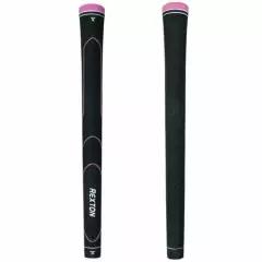 Rexton Women's Black/Pink Line Velvet Golf Grip Kit (13 Grips, Tape, Clamp)