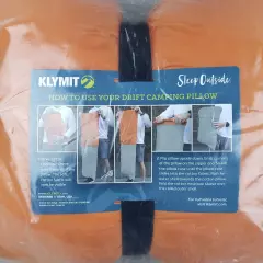 Klymit Drift Outdoor Camp Travel Pillow Large Orange