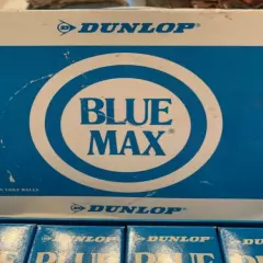 Panasonic Logo Dunlop Blue Max Golf Balls One Dozen Bright White NOS Vintage