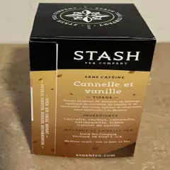 Stash Tea Cinnamon Vanilla Caffeine-Free 18 Bags Box