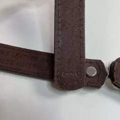 Western Genuine Leather Belt For Women Brown With Silver Details Size Large