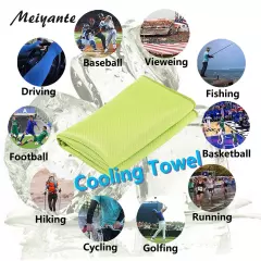 Cooling Towels 43.3" x 15.7" Green - Ice Towel, Sweat Towel, Cooling Towels f...