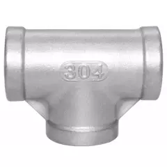 1" inch Tee NPT Female Thread Stainless Steel T 3 Way Cast Pipe Fitting N968