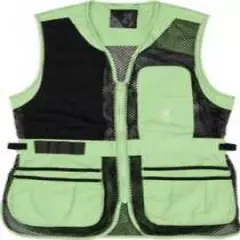 Bg Mesh Shooting Vest R-hand Women' S Small Black/neomint