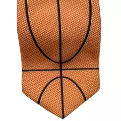 Ralph Marlin Basketball Skin Mens Necktie Orange NCAA NBA 1997 Wally Wear