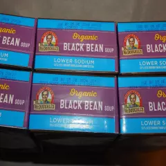 Dr. Mcdougall's Organic Black Bean Lower Sodium Soup Case Of 6 18 Oz