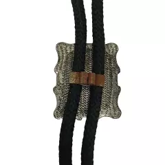 Square Dancing Western Silver-tone BOLO Tie 