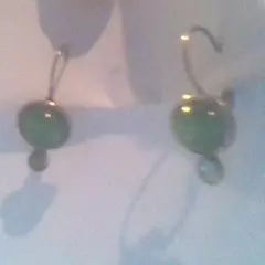 Green Cats eye Earrings