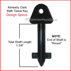 Kimberly Clark #770767 - Bath Tissue Dispenser Key - (10/pk.)