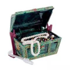 2" Treasure Chest Air Driven Ornament Fish Tank Decor Aquarium Decoration