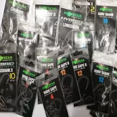 KORDA CARP HOOKS VARIOUS SIZES AND PATTERNS