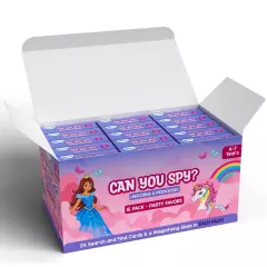 Skillmatics Party Favors - Can You Spy Unicorns & Princesses Cards Set for Kids