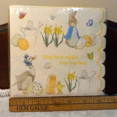 Meri Meri Beatrix Potter Peter Rabbit "Hop little rabbit" Napkins 20ct 13x13 NIP