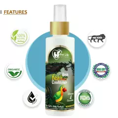 Pet Life Organic&Ayurvedic Birds Feather Conditioner Spray Dry&Waterless Birds