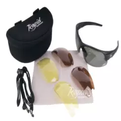 SUNGLASSES FOR GOLF: MENS Polarized & Low Light Multi lens System. Scratch Golf