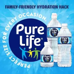 Pure Life Purified Water, 101.4 Fl Oz Plastic Bottled Water