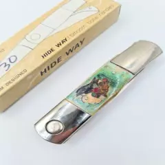 VINTAGE / RARE FROST CUTLERY HIDE WAY - MADE IN JAPAN - POCKET FOLDING KNIFE