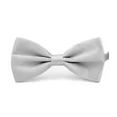 Men Bowtie Classic Wedding Party Bow Tie Solid Color Adjustable Necktie