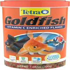 Tetra Goldfish Flakes, Nutritionally Balanced With Vitamin C, 7.06 Oz