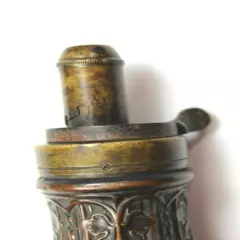 Vintage Signed Dixon & Sons - Made in England - Handcrafted Ornate Powder Flask 