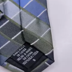 Geoffrey Beene Mens Formal Necktie 58"Lx4"W Green/Blue Neck Tie