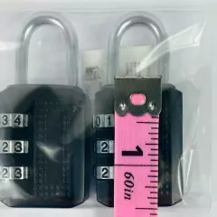 Padlock with 3 Digit Combination Outdoor Weatherproof Combination Lock Set of 2