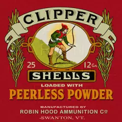 Reproduction Vintage Clipper Shotgun Shells Box Label Canvas Print