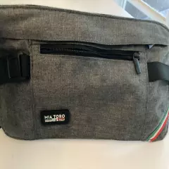 Mia Toro Italian Made Waist Bag Pouch For Card Travel RFID Money under cover 