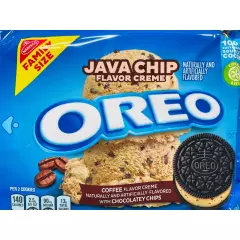 Oreo Java Chip Flavor Creme Chocolate Sandwich Cookies Chips Family Size 482g