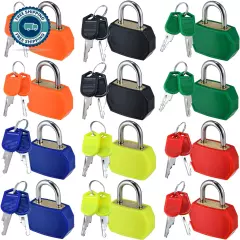 12 PCS Multicolor Small Suitcase Locks with Keys-28mm Padlocks for Luggage&More