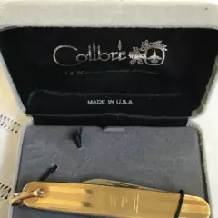 COLIBRI GOLDTONE POCKET KNIFE WP Inscribed With Box