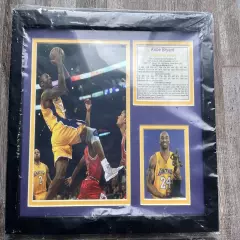 Legends Never Die “ Kobe Bryant Gold Jersey” Framed Photo Collage 11 x 14” black