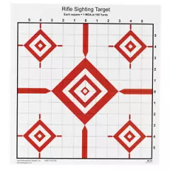 Action Target Advanced Rifle Sighting Target, 1.047 Inch Grid Pattern, SI-13-100