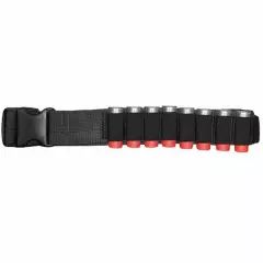 Fox Outdoors Shotgun Bandolier Belt - 8 Round Capacity Belt for Shotguns - Black