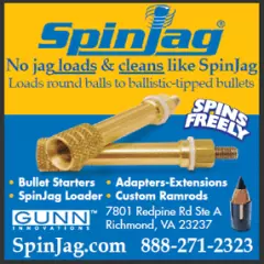 50 Caliber Spin Jag - Muzzleloader Cleaning Extended Jag - by - SpinJag