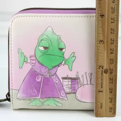 LOUNGEFLY DISNEY TANGLED PASCAL IN DRESS RAPUNZEL MINI ZIPPERED WALLET NEW TAGS