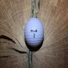 VINTAGE LAVENDER AND ORANGE PING GOLF BALL MUST SEE!!! SUPER RARE!!!!