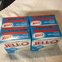 Jello Sugar-free Instant Pudding & Pie Filling, White Chocolate. 4 Boxes