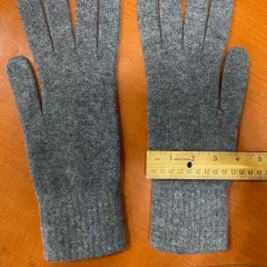 100% SHEEP WOOL Gloves, Men's/Women's Gloves, Warm Soft Winter Gloves, M/L, Gray