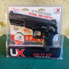 Umarex DX17 .177 Cal BB Spring Air Pistol Kit with 200 Steel BBs