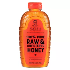 Nature Nate's 100% Pure, Raw & Unfiltered, All-natural Sweetener Honey, 32oz