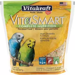 Vitakraft Vita Smart Gourmet Parakeet Food - Vitamin-Fortified - Daily Pet Bird 