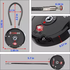 Quality TSA Approved Luggage Locks for Travel Accessories, Suitcase, Pelican ...