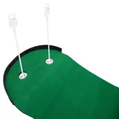 Large Golf Putting Green - 10.5ft x 3ft - Putting Mat w/ Backstop + Flags