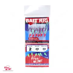 Fishing Premium Bait Rig Piscatore Lure sabiki 6 RED hooks Size 2,4,6,8,10 lot 