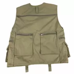 Crystal River Fly Fishing Vest Khaki Tan Pockets Men’s Large 