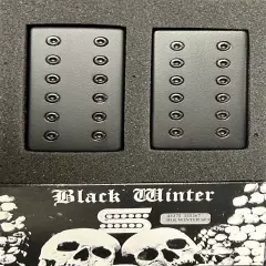 Seymour Duncan Black Winter Blackened Trembucker Set - Matte Black Metal Covers