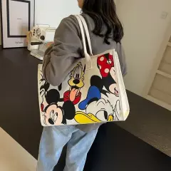 DISNEY MICKEY PLUTO WOMEN HANDBAGS New Versatile Travel Tote Shoulder Ladies Bag