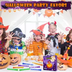 Halloween Treats Non Candy for Kids, Mini Bubble Wands Toddlers 32 Pack,... 