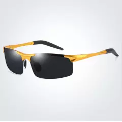 Men's Sport Al-Mg Polarized Sunglasses Men Driving Fishing Outdoor Golf Glasses